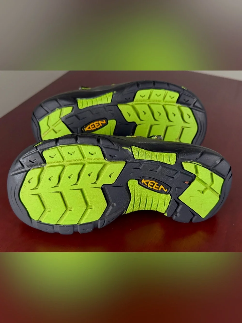 Keen Kids Gray with Lime Active Sandals Size Kids 13